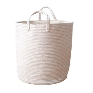 Oempromo large storage baskets cotton rope basket woven