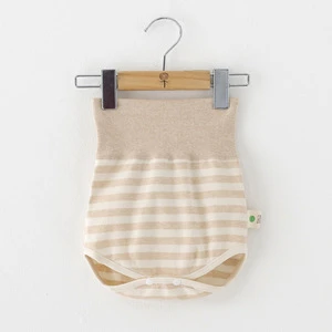 OR016 Hot selling new design soft 100%organic cotton stripe wholesale baby bloomers