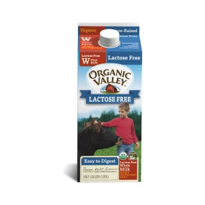 Organic Lactose Free Whole Half Gallon Ultra Pasturized Milk On Sale