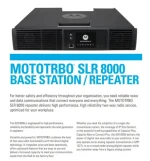 Original Motorola SLR8000 100W base stitaon Professional walkie talkie radio Integrated Power Supply Digital Analog DMR Repeater