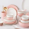 OSBORN China ceramics porcelain tableware dinnerware set with bowl spoon plate chopsticks