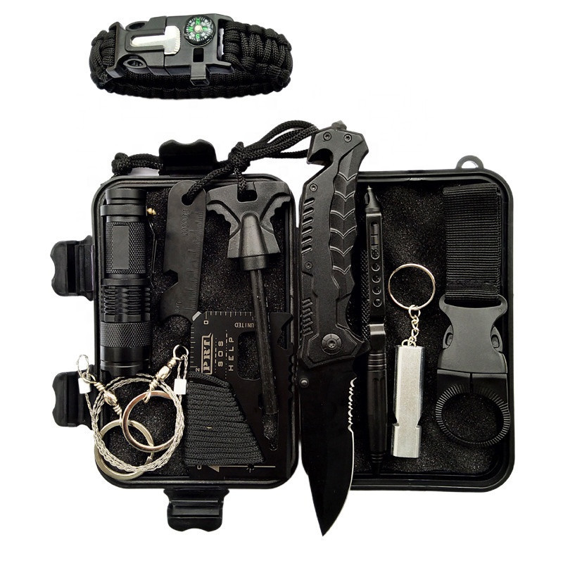 Buy Outdoor Camping Hiking Emergency Survival Kit Molle Bag With Multi ...