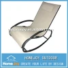 Outdoor chaise lounge with adjustable headrest