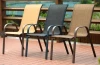 outdoor furniture garden used patio stacking steel sling textilener chair