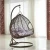 Import Outdoor Rattan Wicker Double Chair Hanging Egg Swing Chair with Metal Stand from China