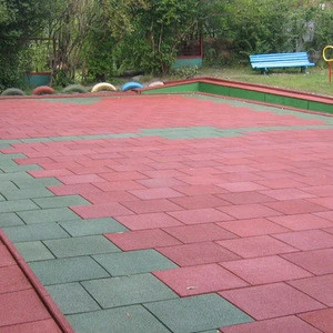 Outdoor safety rubber flooring for walkway