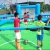 Import Outdoor team sport games kids inflatable human table football for sale from China