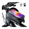 Ouwei 2020 Fashion Waterproof New Design Waterproof Front Frame Nylon Bicycle Phone with Touch Screen Bike Bag