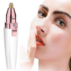 Painless Hair Remover Facial Epilator Brow Shaping Trimmer 2 In 1 Eyebrow Epilator For Women Battery Powered