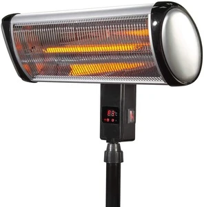 Patio Heater-1500W Outdoor Electric Heater, 3 Adjustable Power Level Outdoor Infrared Heater with Tip Over &amp; Overheat Protection