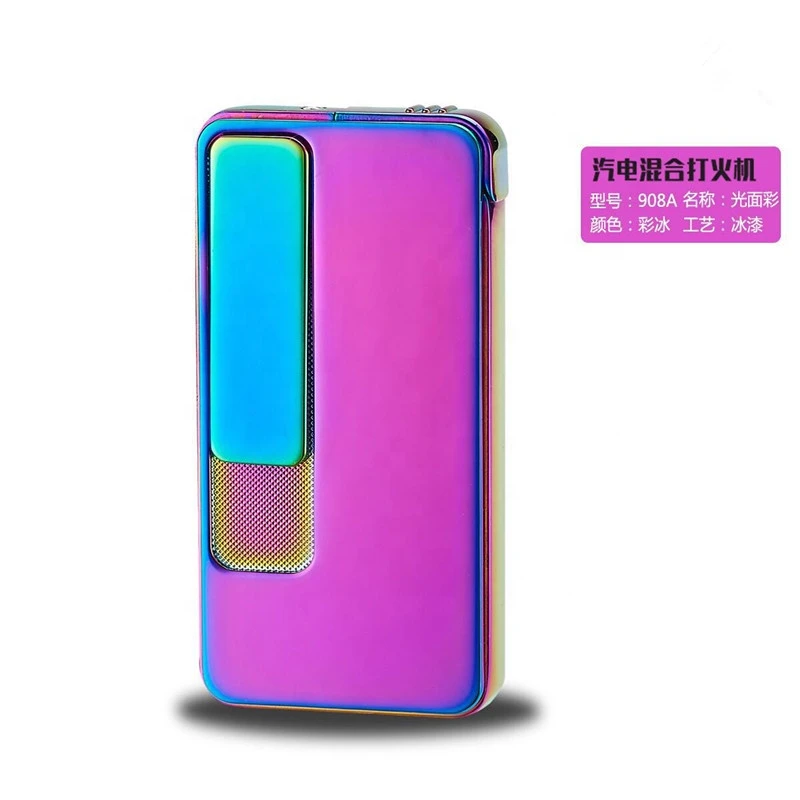 Personality Design Luxurious Appearance Windproof USB Rechargeable Electric Lighter