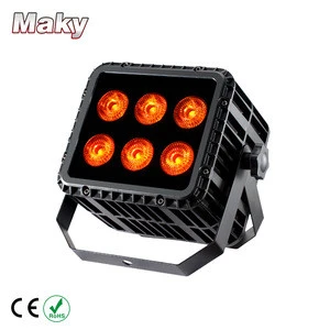 Phone WIFI wireless dmx control small led wall wash uplightings for outdoor building decoration packing in charging flight case