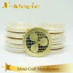 Physical XRP Collectable Gold Plated Commemorative Ripple Coin for Deluxe Collection Souvenir