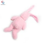 Pink Embroidery Plush Baby Doll Toys with Rabbit Ear