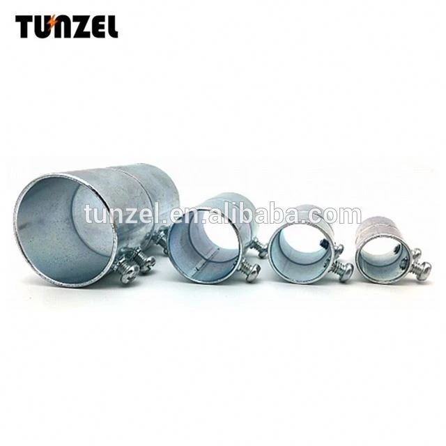 Pipe fitting galvanized steel 4 inch set screw emt coupling for conduit