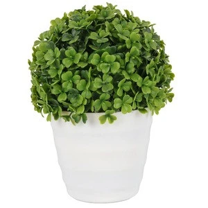 plastic artificial topiary boxwood topiary balls bonsai ornamental plants for indoor