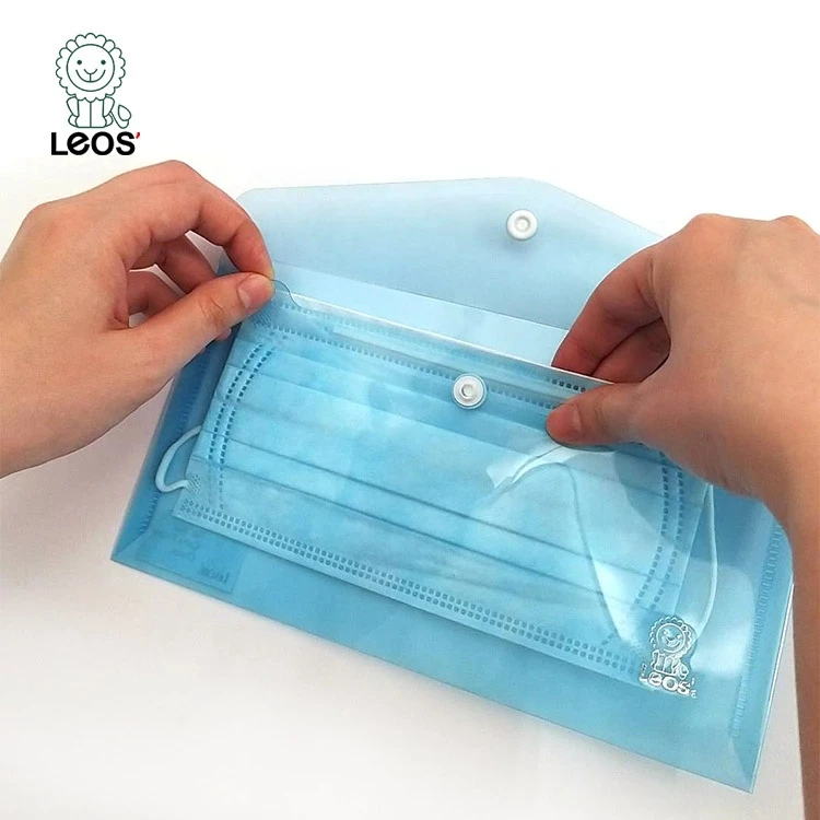 Plastic Bags Wallet Style Disposable Face Cover Storage Pouch