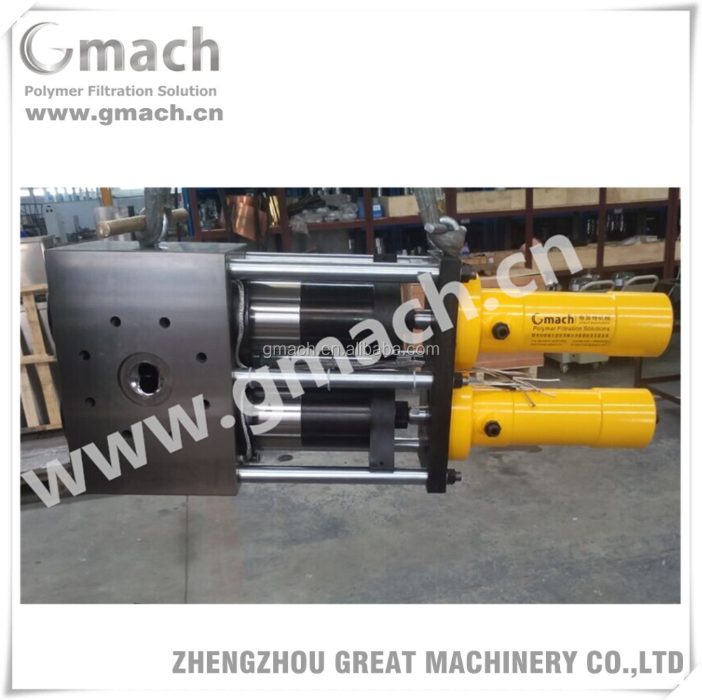 Plastic making machine filter- double piston continuous screen changer
