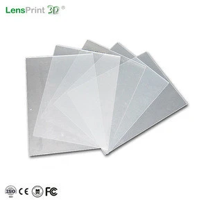 Plastic PS/PET Material 75/100/161 Lpi 3d lenticular lens sheet
