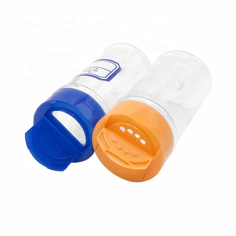 Plastic Spice Container Salt Shaker and Pepper Bottle with Flip wholesale