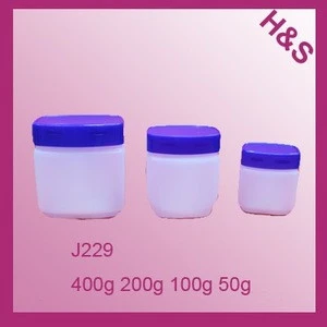 Plastic vaselin jars