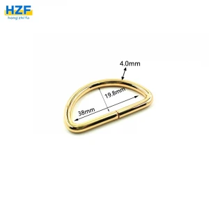 Plated Metal Hardware Accessories D Ring For Bag Handbag Luggage Hot sale products