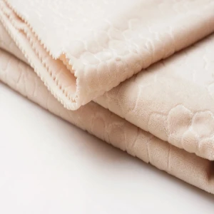 polyester embossed printed woven crystal super soft plush toys velvet fabric