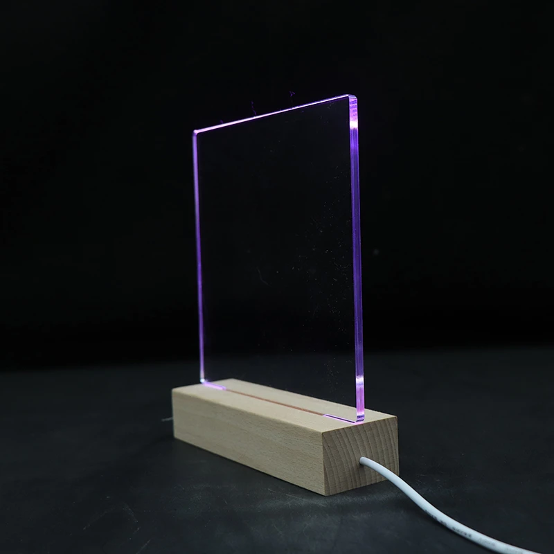 Popular 3D RGB DIY LED Acrylic Lamp Blank Acrylic Lamp DIY Night Light