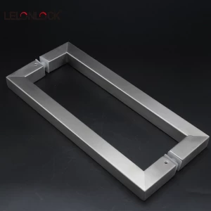 Popular square design Wood/glass/ metal door OEM size / Color stainless steel 304 door pull handle