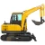 Import post hole digger hydraulic farm equipment machinery excavator mini digger from China