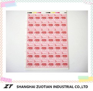 Practical adhesive sticker paper label/label sticker