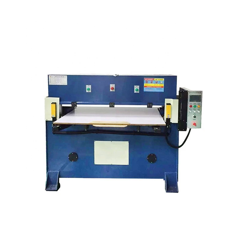 Precision press hydraulic cutting machine for thermoformed plastic sheet