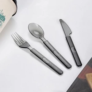 Premium Quality Eco-friendly Disposable Clear Plastic Cutlery Set /Fork/Knife/Spoon