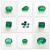 Import Premium Quality Natural Emerald Stone Loose Gemstone Mix Shapes Emerald from India