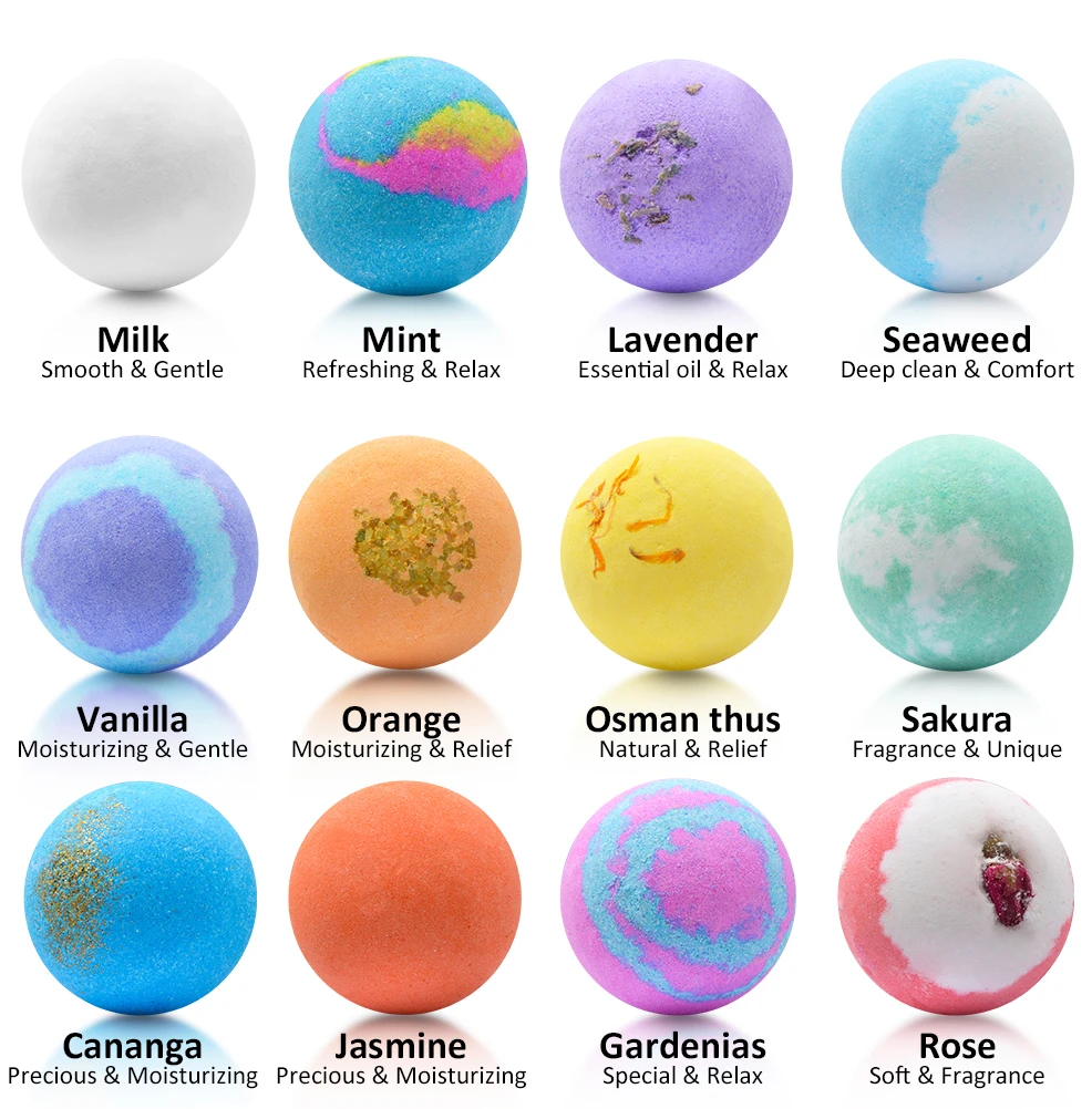 Private Label Spa Bath Salts For Body Care Natural Organic Craft Bath Bombs Sea Salt Balls natural Oil Bath Bombs