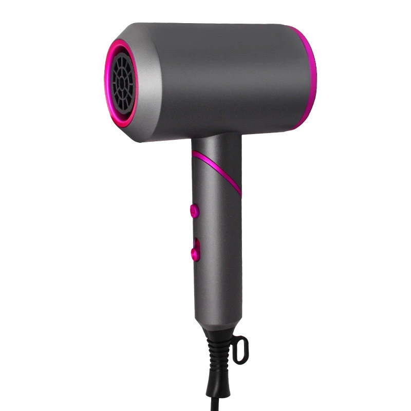 Professional Luxury Mini Hot Air Brush Hair Dryers Negative Ionic Portable Hair Blow Dryer Strong Wind Hot Dryer for Travel Home