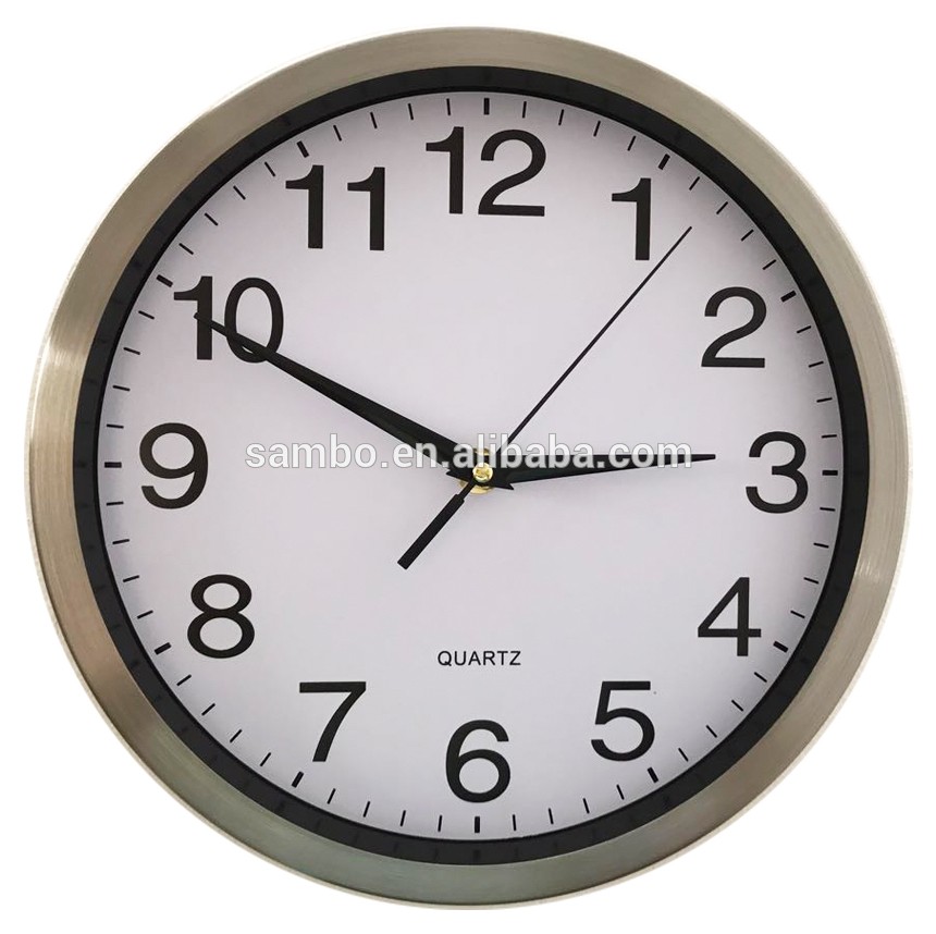 Promotional 10 Inch Metal Wall Clock In Wholesale