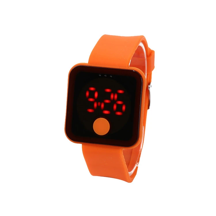 Promotional sale personalized custom logo bright color simple digital watch