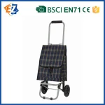 Promotional  Shopping Grocery Foldable Trolley Rolling Multipurpose Collapsible Basket Cart