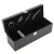 Import PU leather Black wooden gift box for red wine with a set of tools leather box hinge from China