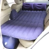 Purple Flocking Inflatable Air mattress with Pump Kit,Camping Vacation Sleeping bed with 2 Pillows,Universal Car SUV Truck Fit