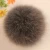 Import Purple soft fox fur pom poms hat accessory 11-12cm wholesale fluffy mobile fox pompom from China