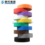 PVC Electrical Tape Black Color 0.13mm Thickness RoHS 2.0 Flame Retardant