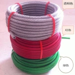 pvc nylon coated stainless steel rope, 7x7 7x19 316 ss wire nylon