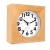 Import QingFeng Small Size Wood Crafted Home Office Table Desk Clock with Custom Shape Logo from China