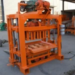 QTJ4-40 manual block molding machine to make concrete blocks paving brick moulds for sale in nigeria