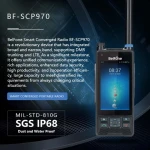 radio supplier multi mode BF-SCP970 phone display sim ptt walkie talkie DMR trunking broadband narrowband POC largo alcance