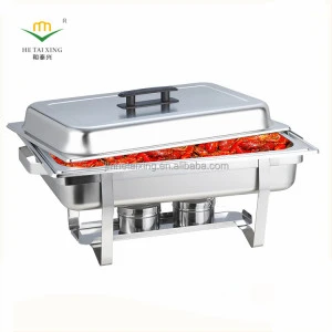 Rectangular Electric Chafing Dish Set With Fixed Leg Food Warmer