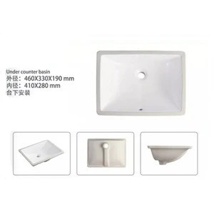 Rectangular White Ceramic Toilet Bathroom Undercounter Hand Wash Basin From China Tradewheel Com