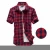 Import Red And Black Plaid Shirt Men 2021 New Summer Fashion Chemise Homme Mens Checkered Shirts Short Sleeve Shirt Men Blouse from China